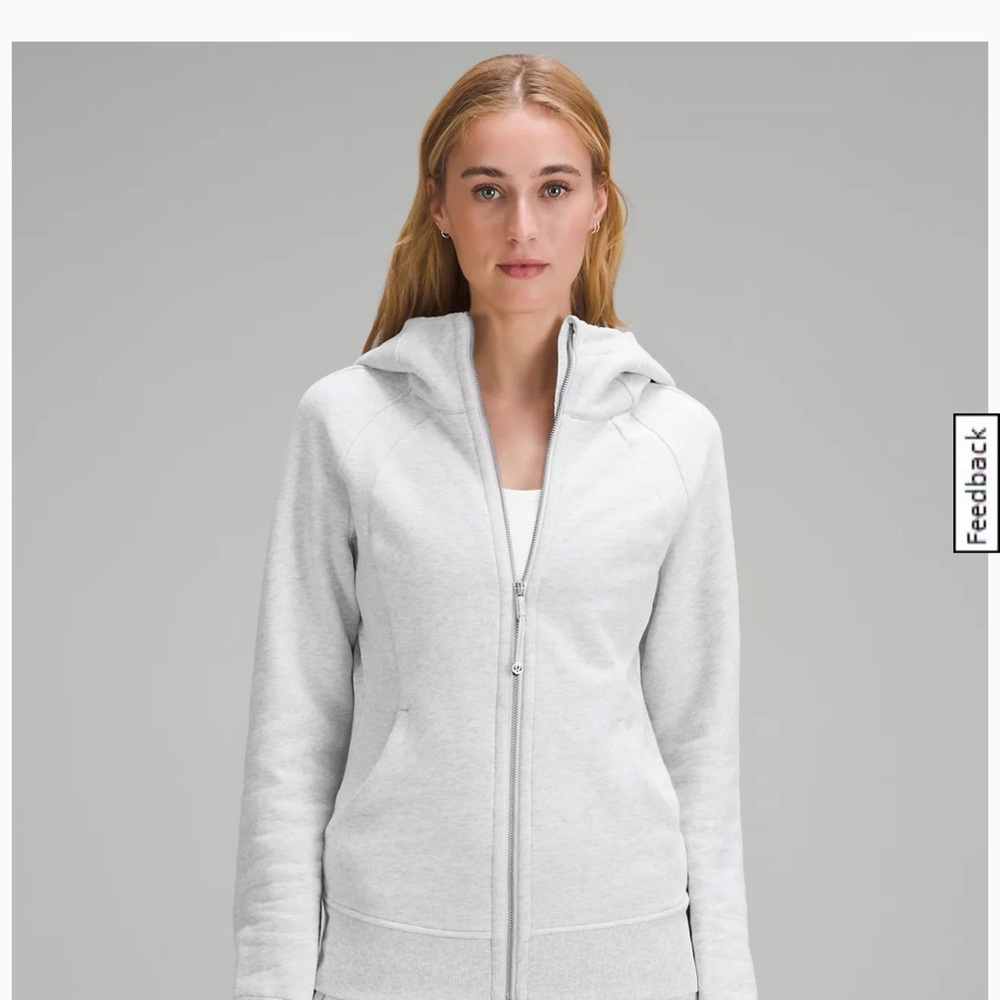 Scuba Full-Zip Hoodie- Heathered Core Ultra Light Grey